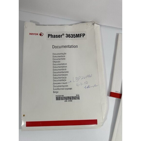 Xerox Phaser 3635 MFP Quick Use AND Installation Guide Paper Manuals /CDs Copier - Picture 9 of 9